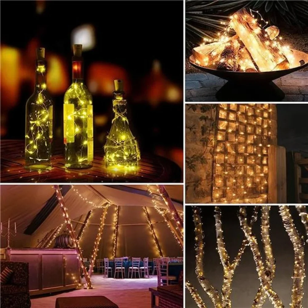 100 33ft LED Solar Power String Fairy Lights Garden Outdoor Party Christmas Lamp